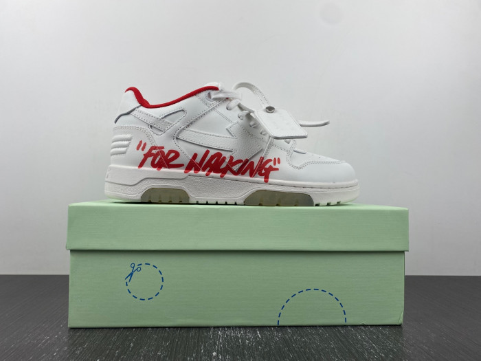 ofw out of office low-top leather sneakers 23062103