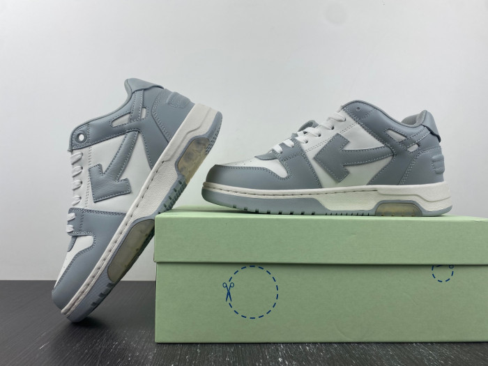 ofw out of office low-top leather sneakers