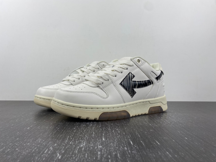 ofw out of office low-top leather sneakers