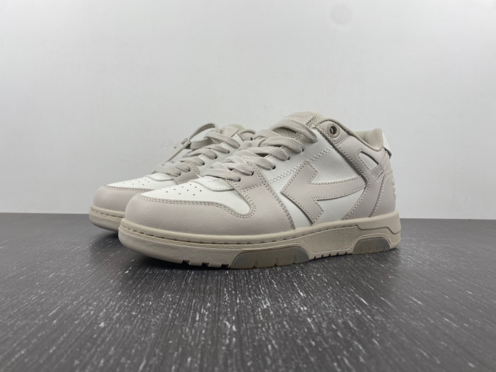 ofw out of office low-top leather sneakers