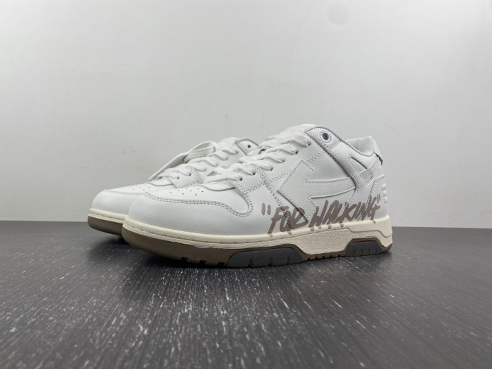 ofw out of office low-top leather sneakers